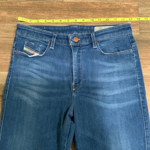 Diesel Jeans Women 29x30 Skinzee-High-Xp Super Slim Skinny High Waist Blue Denim - Picture 9 of 11